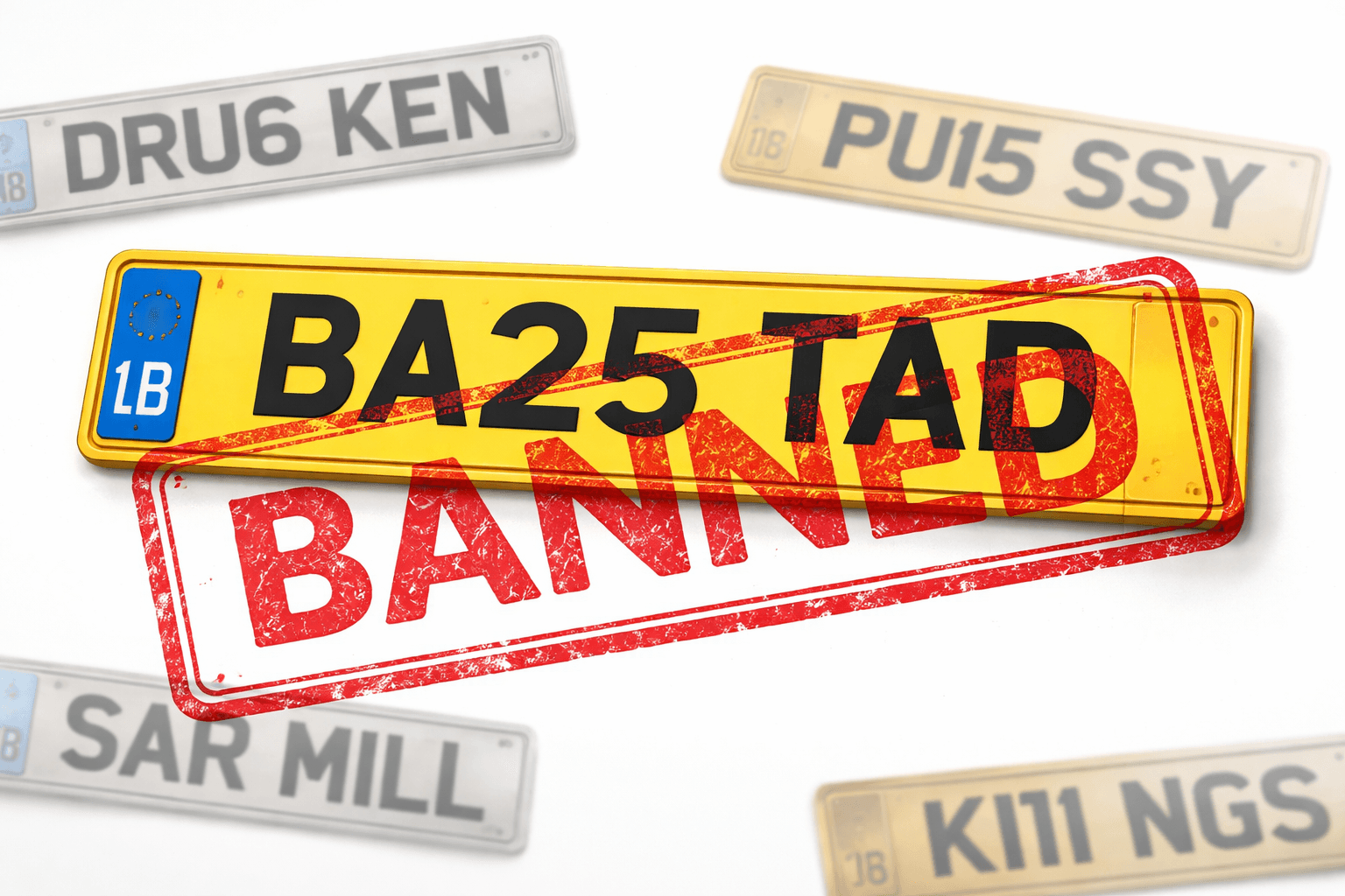 Number Plates the DVLA Won't Let You Have